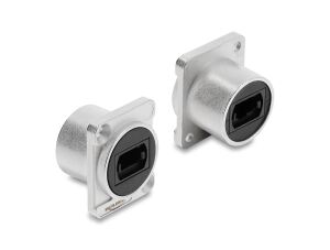 DELOCK D-Typ Modul MPO Buchse zu Buchse silber