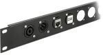 DELOCK D-Typ Modul MPO Buchse zu Buchse schwarz