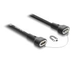 DELOCK magn. Spiralkabel USB-A 2.0 > Pogo 4Pin St, USB-C>Bu