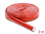 DELOCK Feuerfester Schutzschlauch silikonbesch. 3mx10mm rot