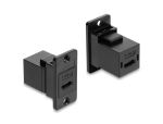 DELOCK Panel Mount USB 2.0 Type-C Buchse > Buchse schwarz