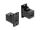 DELOCK Panel Mount USB 2.0 Type-C Buchse > Buchse schwarz