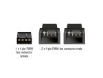 DELOCK Y-Lüfterkabel 1x 4Pin PWM Bu > 2x 4Pin PWM St 13,5cm