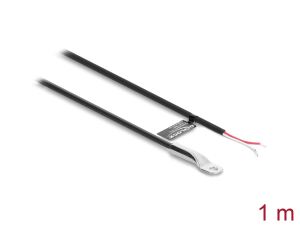 DELOCK Temperaturfühl.Kabel M4 2x off.Kabelend. PVC B25/85
