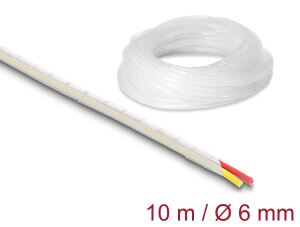 DELOCK Spiralschlauch 6 mm Durchmesser 10 m transparent