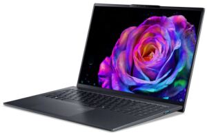 Acer Swift SFG16-61-R1WP Copilot+ PC AMD Ryzen™ 7 350 Laptop 40,6 cm (16") WUXGA 32 GB LPDDR5x-SDRAM 1 TB SSD Wi-Fi 7 (802.11be) Windows 11 Home Schwarz QWERTZ Deutsch