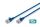 Digitus CAT 6A F-FTP Slim Patchkabel, 5 m, Blau, 10 Stück