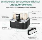 Emerio Eierkocher, 6 Eier, mehrsprachig, schwarz