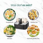 Emerio Eierkocher, 6 Eier, mehrsprachig, schwarz