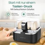 Emerio Eierkocher, 6 Eier, mehrsprachig, schwarz