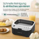 Emerio Eierkocher, 6 Eier, mehrsprachig, schwarz