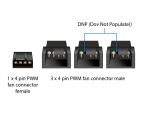 DELOCK Lüfterkabel Splitter 1x4Pin PWM Bu>St +2x4Pin St 30cm