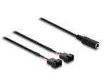 DELOCK Lüfterkabel DC Bu 5,5x2,1mm > 2x4Pin Lüfteranschl. St