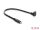DeLOCK USB 5 Gbps Kabel USB Type-C™ Stecker gerade zu USB Micro-B Stecker mit Schraubenabstand 18 mm 90° nach oben gewinkelt 0,3 m schwarz