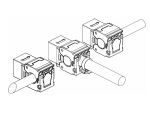 DeLOCK Keystone Modul RJ45 Buchse zu LSA Cat.6A geschirmt werkzeugfrei mit Staubschutzklappe
