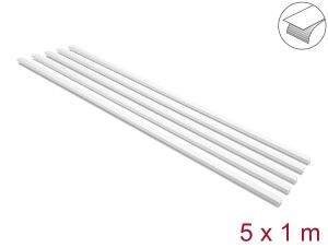 DELOCK Kabelkanal selbstkleb. 20x10mm Länge 1m 5er Pack weiß