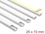 DELOCK Kabelkanal selbstkleb. 25x10mm Länge 1m 5er Pack weiß