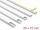 DELOCK Kabelkanal selbstkleb. 25x10mm Länge 1m 5er Pack weiß