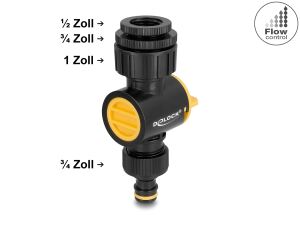 DELOCK Wasserfilter f. Gartenbewässerung mit Edelstahlfilter