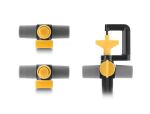 DELOCK Sprinklerstecker T-Form Set mit 90/180/360° Düsen