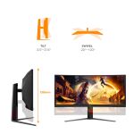 AOC G4 CU34G4ZCA Computerbildschirm 86,4 cm (34") 3440 x 1440 Pixel Wide Quad HD Schwarz, Rot