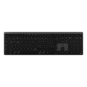 Alogic Tastatur Hush Full Size Wireless backlight black  DE