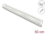 DeLOCK Kabelkanal Flexibel selbstklebend schraubbar 45 x 46 mm - Länge 50 cm grau