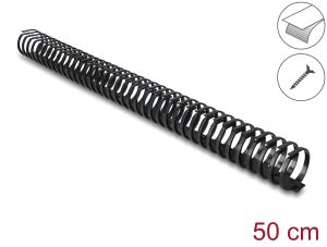 DeLOCK Kabelkanal Flexibel selbstklebend schraubbar 45 x 46 mm - Länge 50 cm schwarz