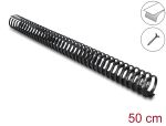 DeLOCK Kabelkanal Flexibel selbstklebend schraubbar 45 x 46 mm - Länge 50 cm schwarz