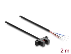 DELOCK Gabellichtschranke 5mm Typ K PNP L/D umschaltbar 2m