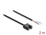 DELOCK Gabellichtschranke 5mm Typ U PNP L/D umschaltbar 2m