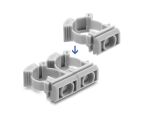 DELOCK Kabelschlauchhalter Verschlussclip 16mm 100St grau