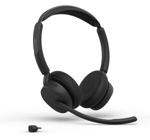 JABRA Evolve3 45 MS black On-Ear/wireless/USB-C