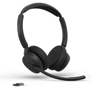 JABRA Evolve3 45 MS stereo black On-Ear/wireless/USB-C