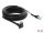 DeLOCK GigE Kamera Kabel RJ45 Stecker 90° gewinkelt mit Schrauben, Steckerlänge 28 mm zu RJ45 Stecker Cat.6 S/FTP 5 m schwarz