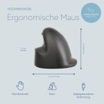 R-Go Tools RGOHBRSWDBL Maus Rechts Optisch 2400 DPI