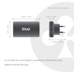 CLUB3D USB-C® 2-Port Ladegerät Slim 65W GaN PD3.1 PPS