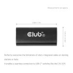 CLUB3D USB-C®-Buchsenadapter 40G 240W 8K60Hz