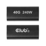 CLUB3D USB-C®-Buchsenadapter 40G 240W 8K60Hz