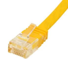 Shiverpeaks Patchkab flach U/UTP cat.6 slim-line gelb 2m