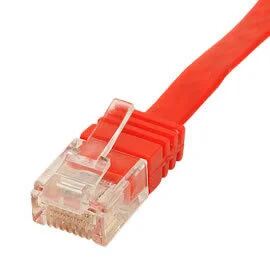 Shiverpeaks Patchkab flach U/UTP cat.6 slim-line rot 3m