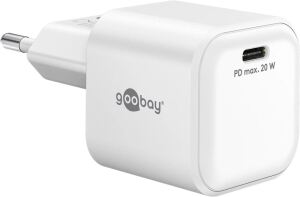 GOOBAY 20W USB-C GaN Nano Schnellladegerät weiß