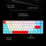 Cherry MX-LP 2.1 Compact Wireless, weiß, MX LOW PROFILE RGB SPEED, USB/Bluetooth, DE