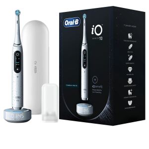 Oral-B iO Series 10 Erwachsener Rotierende-vibrierende Zahnbürste Weiß