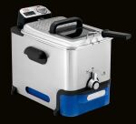 Tefal Oleoclean Pro Inox & Design FR8040 Einzelbild 3,5 l 2300 W Schwarz, Edelstahl