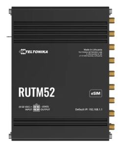Teltonika RUTM52 WLAN-Router Gigabit Ethernet Dual-Band (2,4 GHz/5 GHz) 5G Schwarz