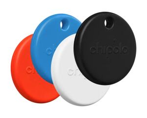 Chipolo POP Artikel Finder Schwarz, Rot, Blau, Weiß