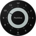 Needit ParkOne Parkscheibe Schwarz, Weiß, Metallisch Elektronisch