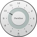 Needit ParkOne Parkscheibe Schwarz, Weiß, Metallisch Elektronisch