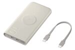 Samsung EB-U2510XUEGEU Powerbank 10000 mAh Kabelloses Aufladen Beige